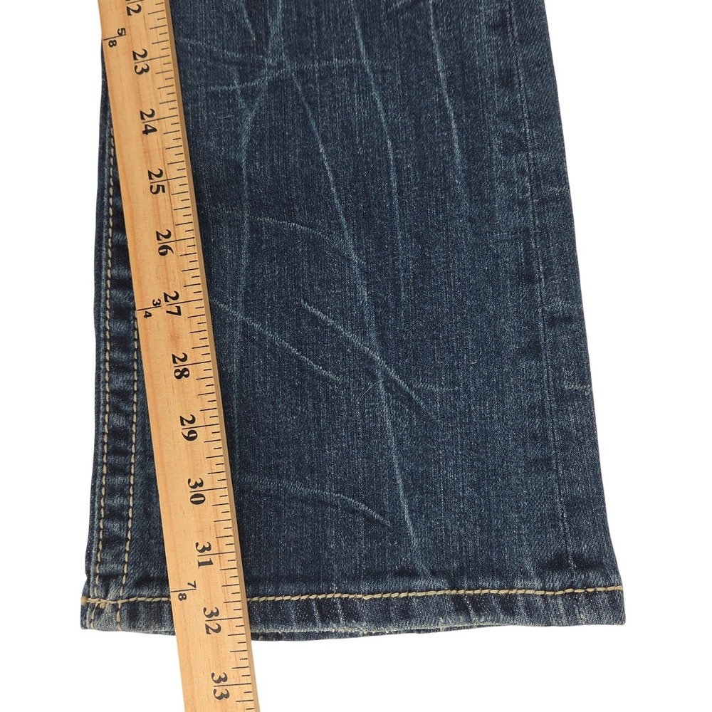 Miss Me Bootcut Jeans 26 Blue Cow Print Pockets Cowgirl Western Y2K - Picture 7 of 10
